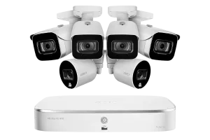 8-Channel NVR Fusion System with Four 4K (8MP) IP Cameras and 2 Wi-Fi Cameras