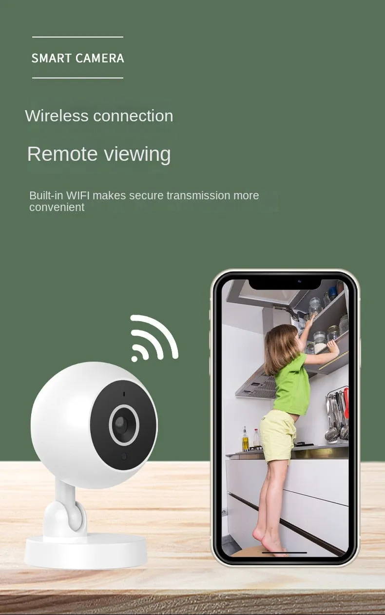 A2 HD Home Security Camera Wireless WiFi Night Vision 360-Degree Rotating Two-Way Intercom Surveillance Camera