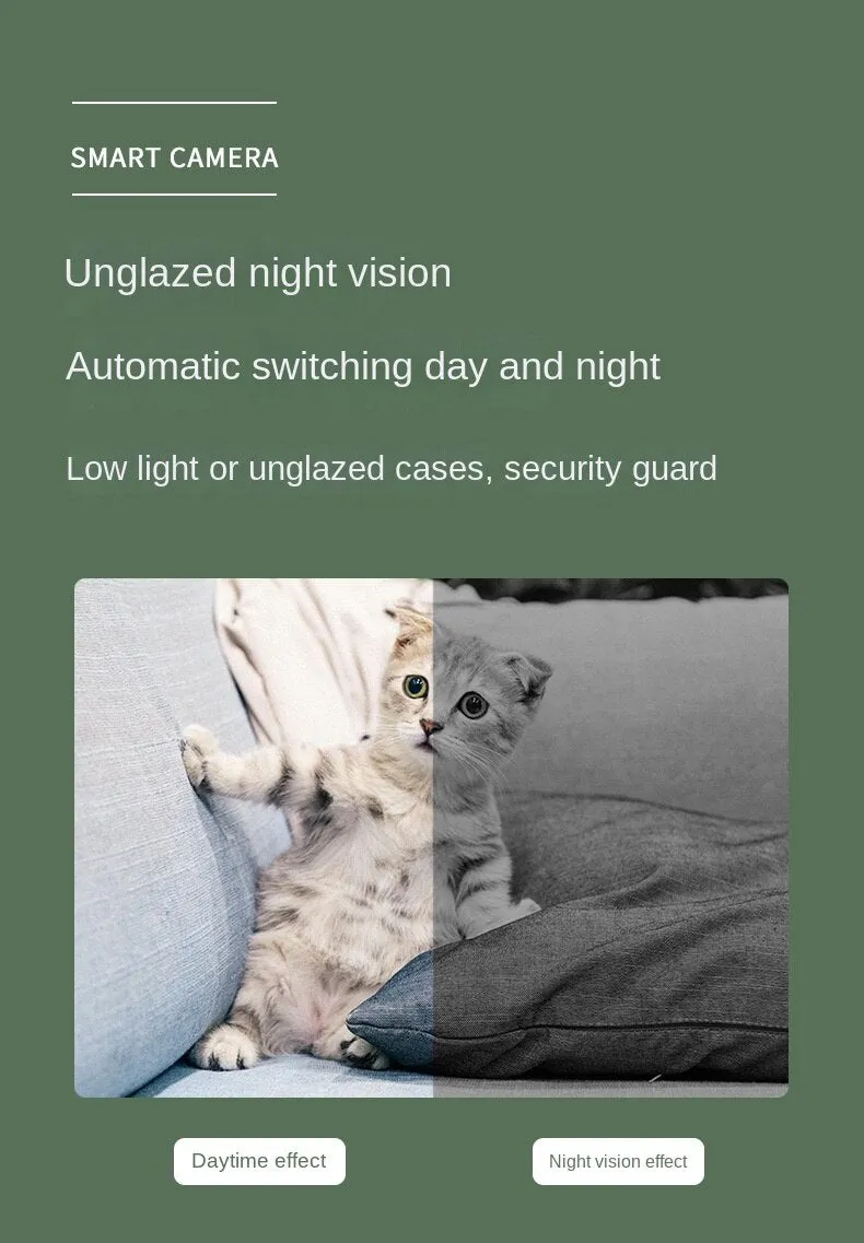A2 HD Home Security Camera Wireless WiFi Night Vision 360-Degree Rotating Two-Way Intercom Surveillance Camera