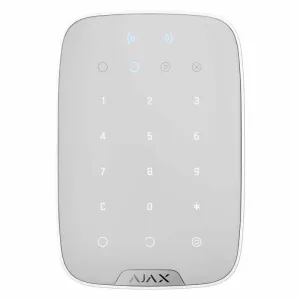 Ajax Keypad Plus Wireless touch keypad supporting encrypted contactless cards and key fobs White