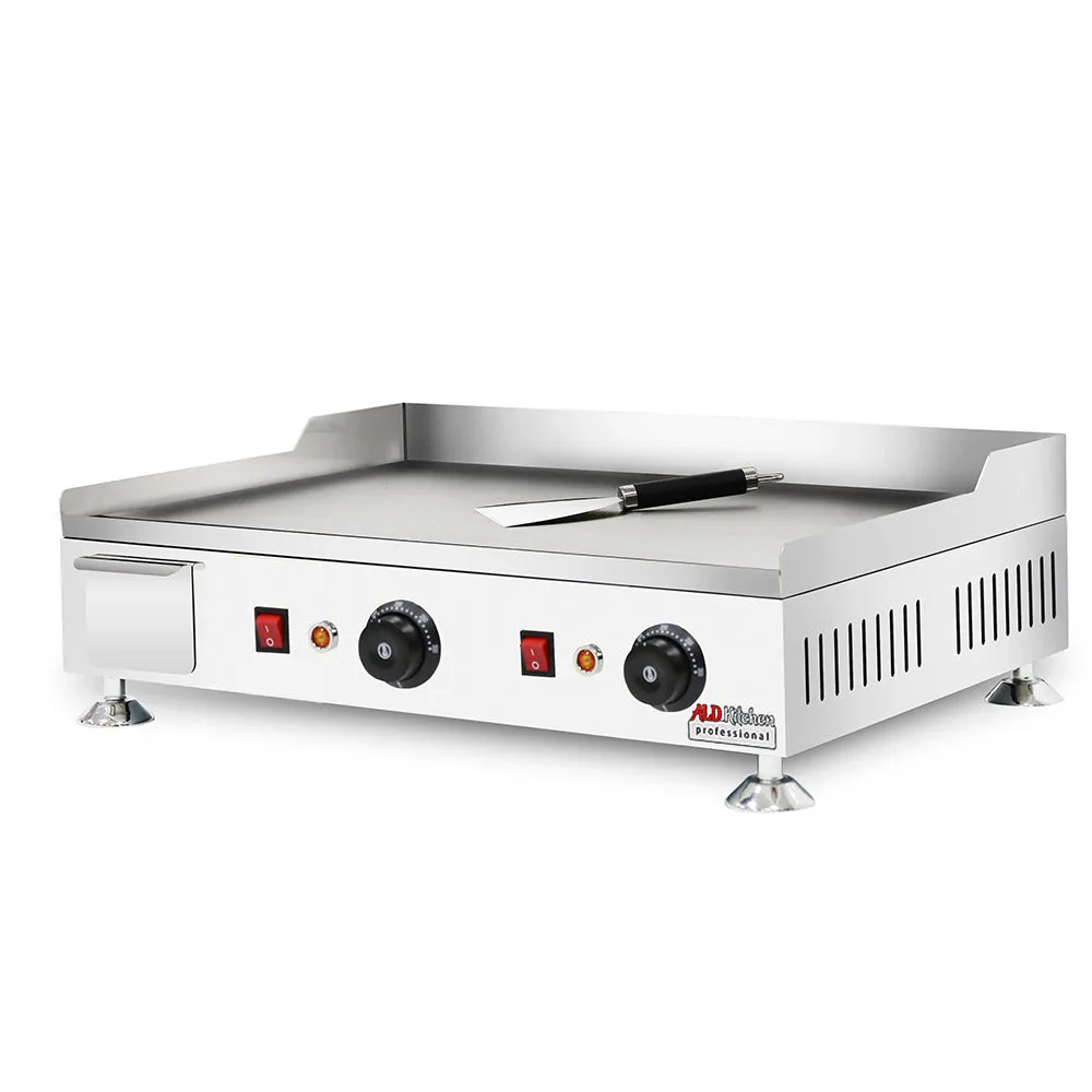 ALDKitchen Flat Top Griddle | Teppanyaki Grill with Singe, Dual or Triple Thermostat | Manual | Nonstick