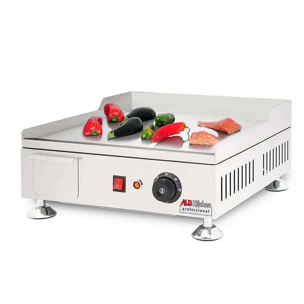 ALDKitchen Flat Top Griddle | Teppanyaki Grill with Singe, Dual or Triple Thermostat | Manual | Nonstick