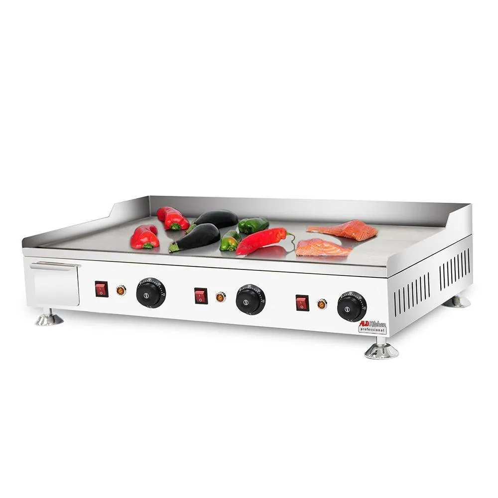 ALDKitchen Flat Top Griddle | Teppanyaki Grill with Singe, Dual or Triple Thermostat | Manual | Nonstick