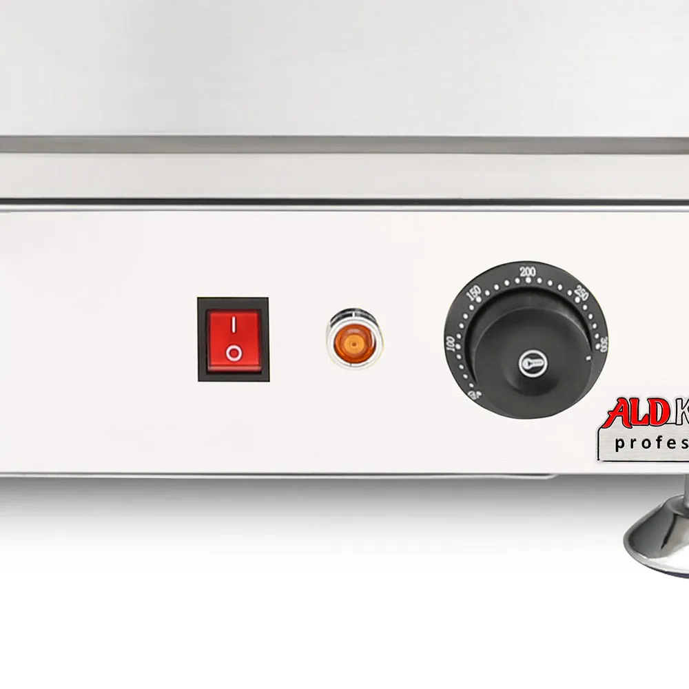 ALDKitchen Flat Top Griddle | Teppanyaki Grill with Singe, Dual or Triple Thermostat | Manual | Nonstick