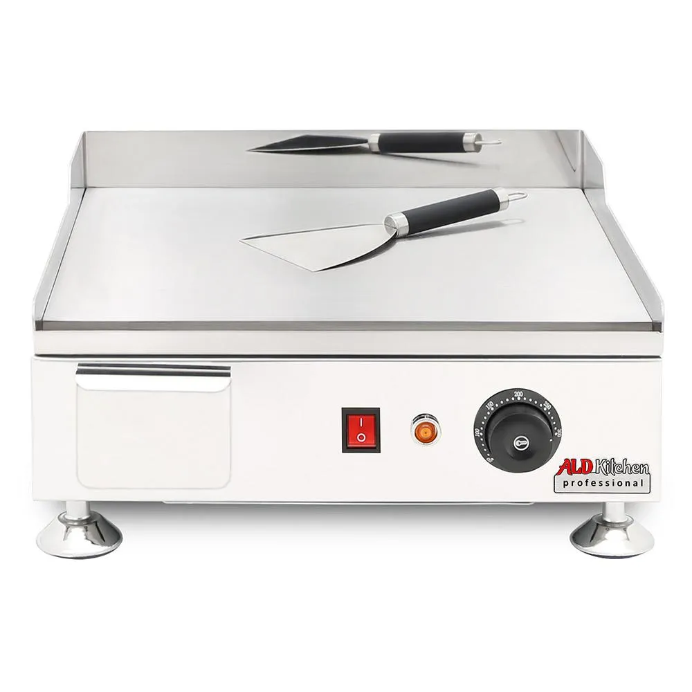 ALDKitchen Flat Top Griddle | Teppanyaki Grill with Singe, Dual or Triple Thermostat | Manual | Nonstick