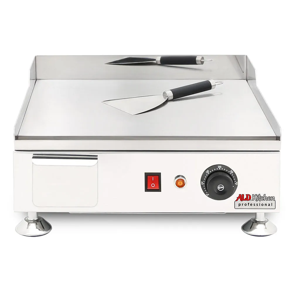 ALDKitchen Flat Top Griddle | Teppanyaki Grill with Singe, Dual or Triple Thermostat | Manual | Nonstick