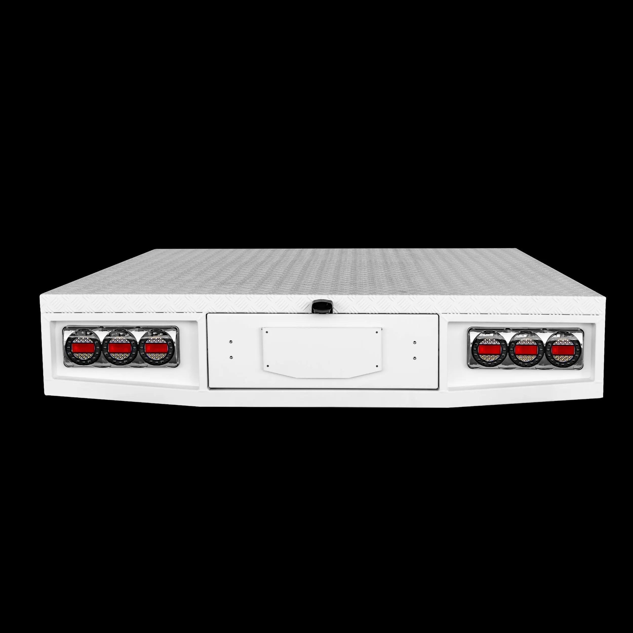 Aluminium Tray 2100mm No Headboard - White