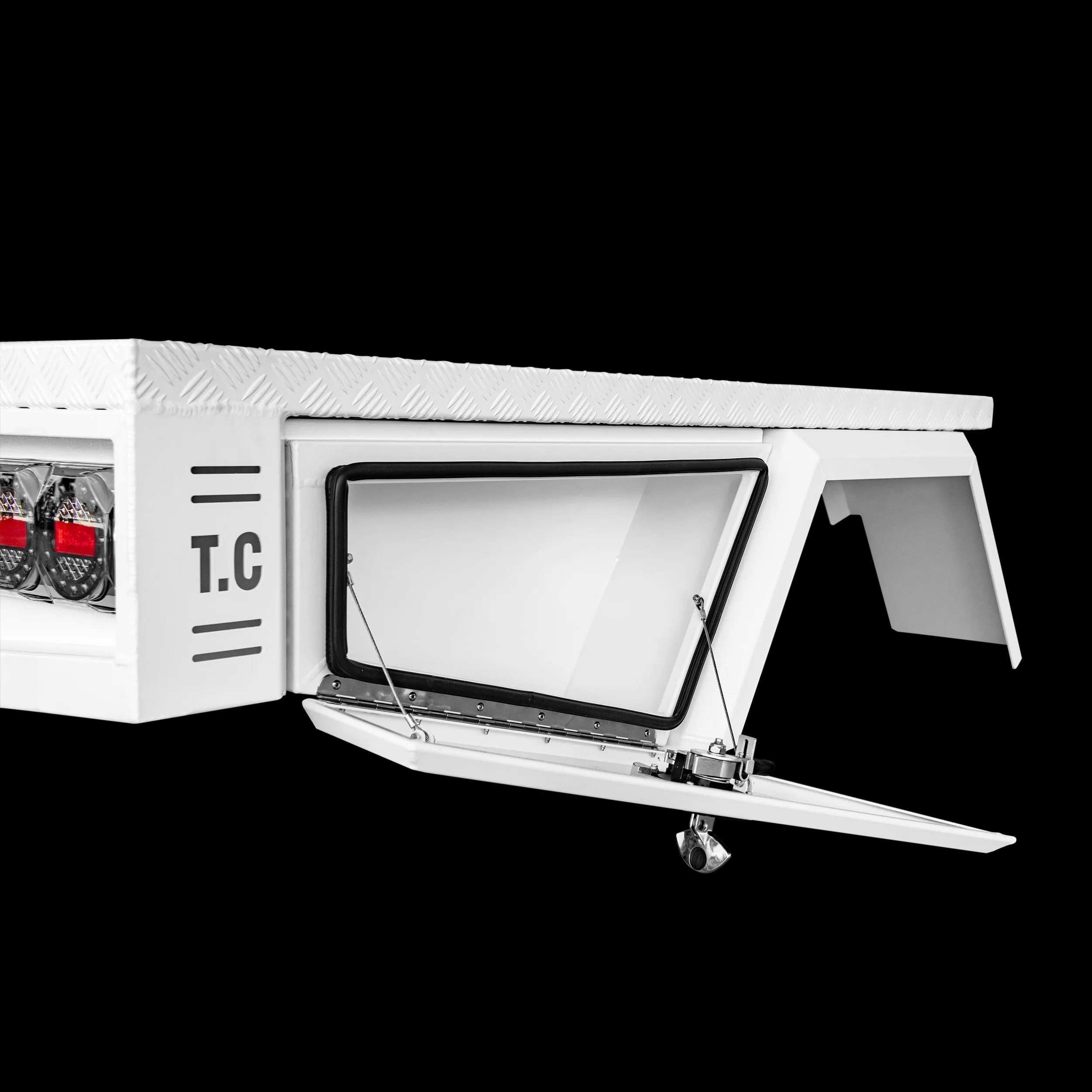 Aluminium Tray 2100mm No Headboard - White
