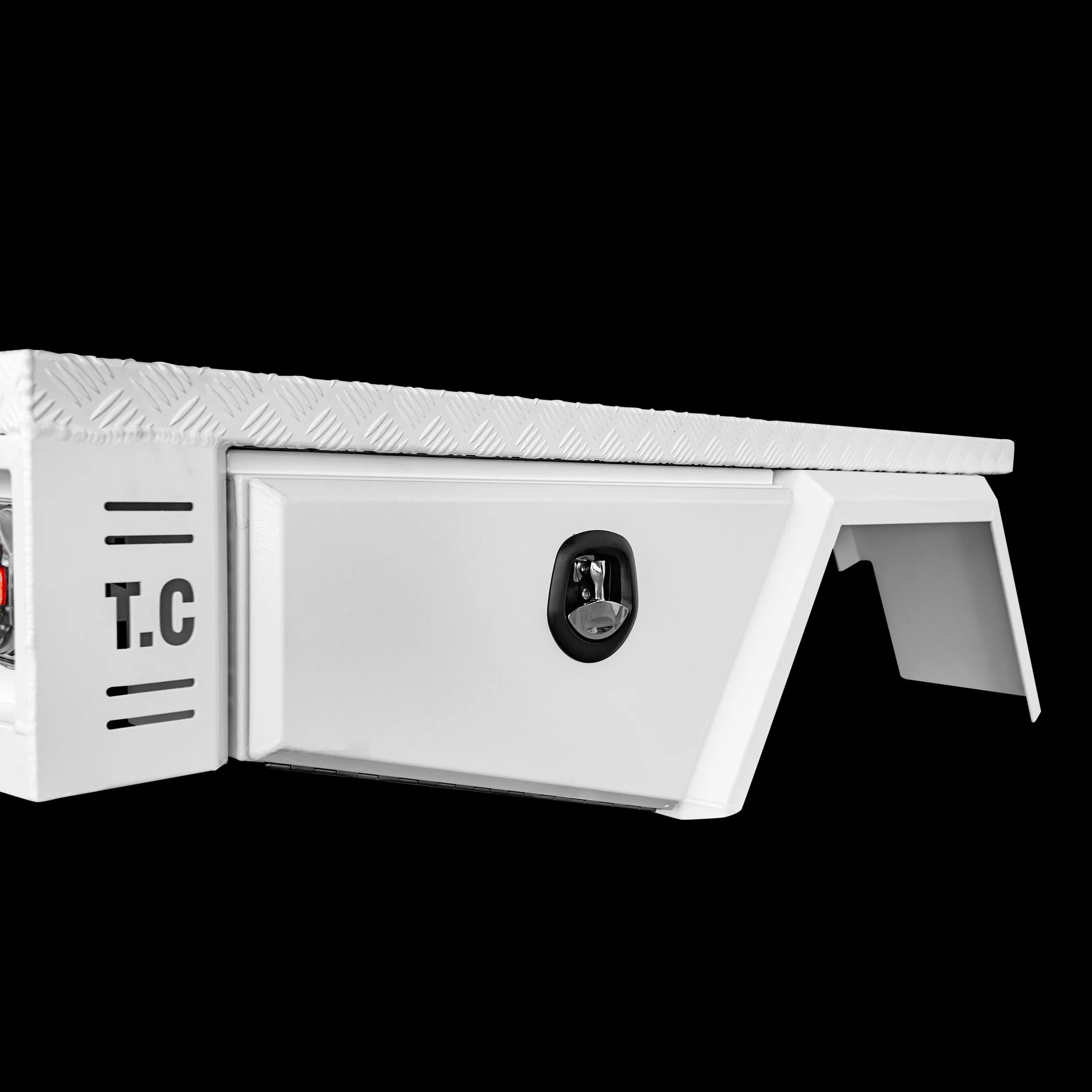 Aluminium Tray 2100mm No Headboard - White