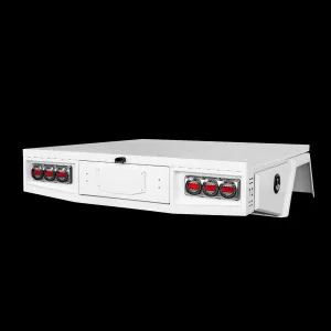 Aluminium Tray 2100mm No Headboard - White