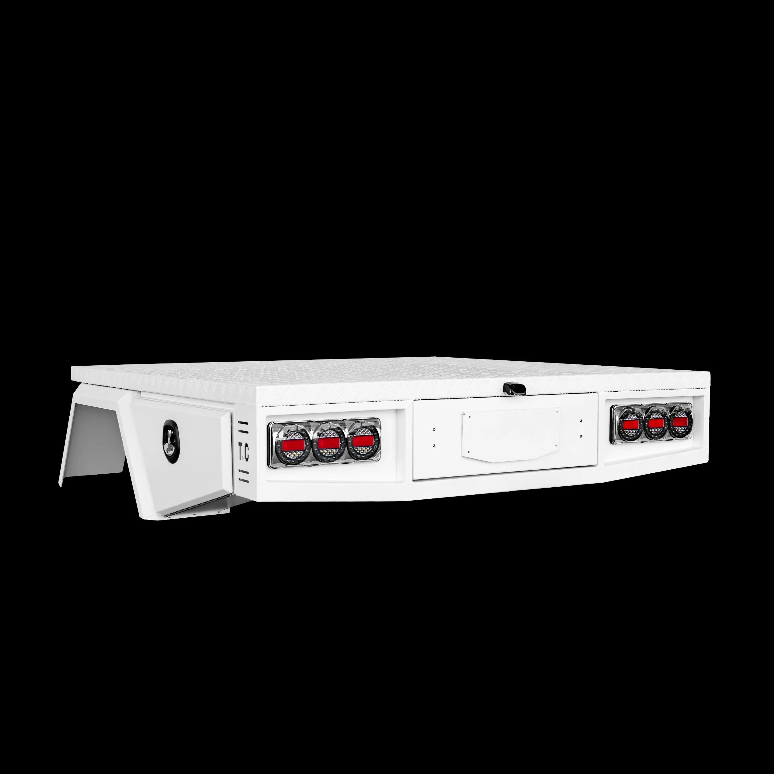 Aluminium Tray 2100mm No Headboard - White