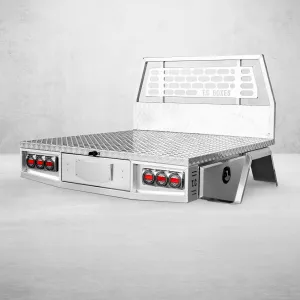Aluminium Tray w/Headboard 1800mm - Alloy