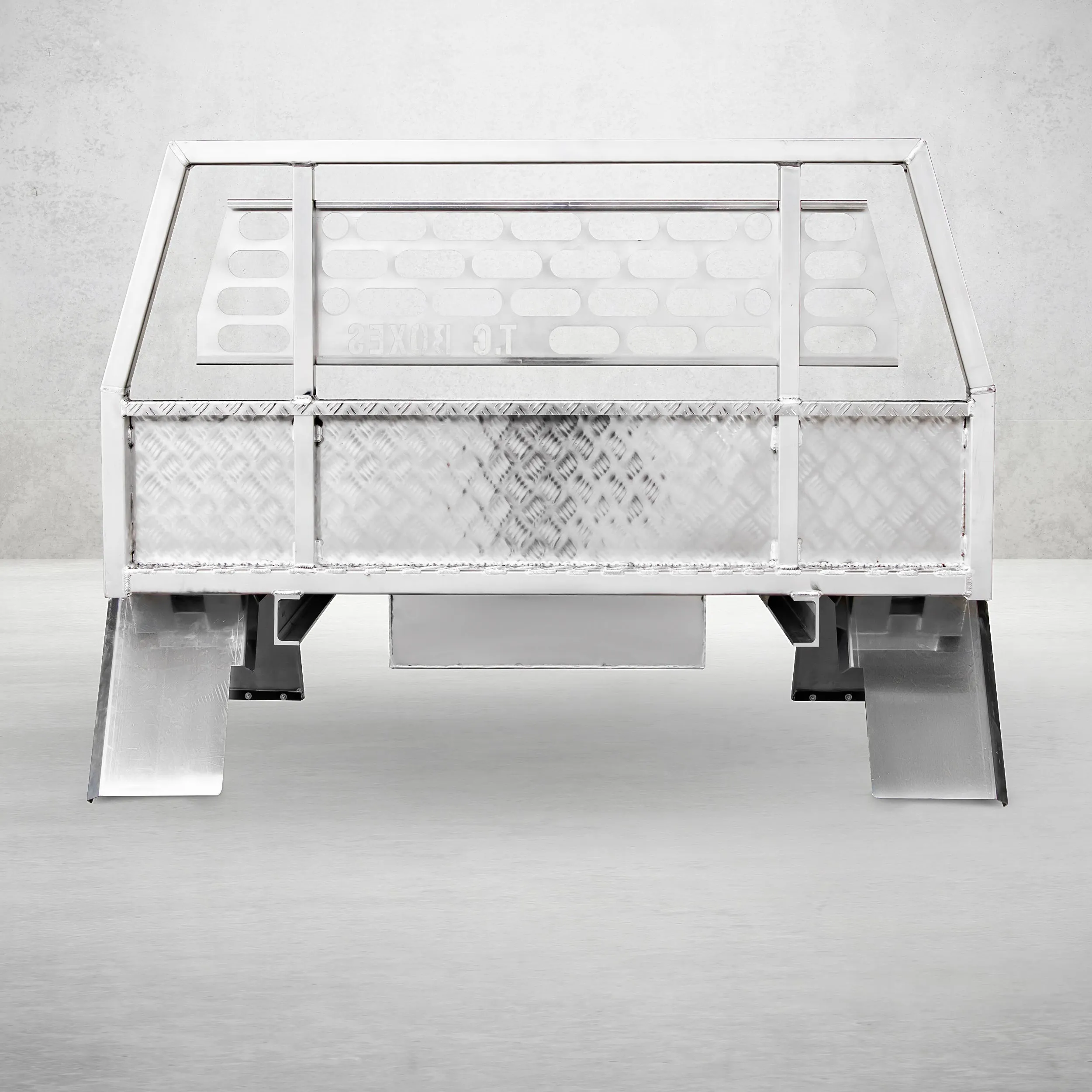 Aluminium Tray w/Headboard 1800mm - Alloy