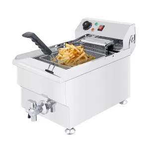 AP-400 Commercial Deep Fryer | 17 L | Electric Oil Fryer | Snack Machine with Removable Basket