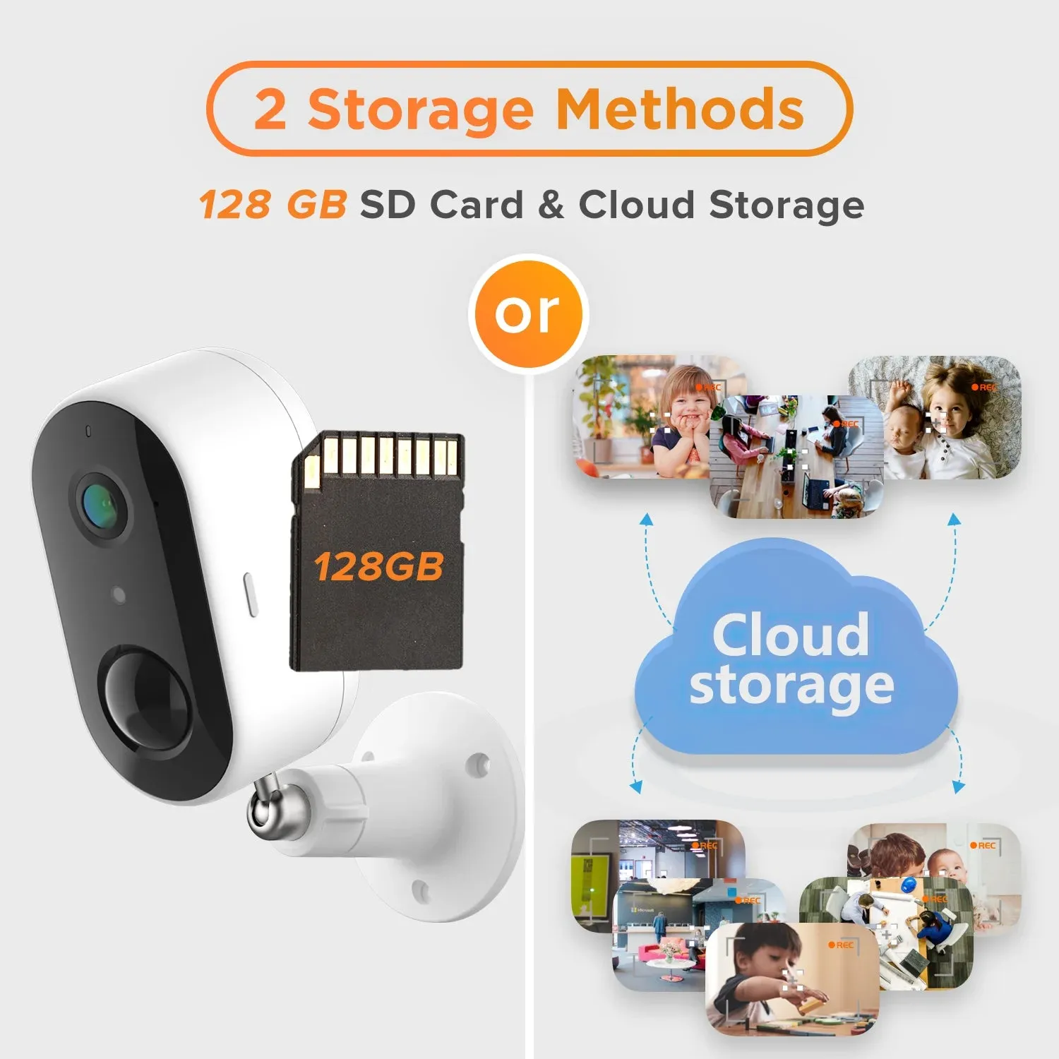 ARENTI 2K Battery Powered Wireless Camera Outdoor for Home Security with PIR Motion Detection, Color Night Vision, 2-Way Talk