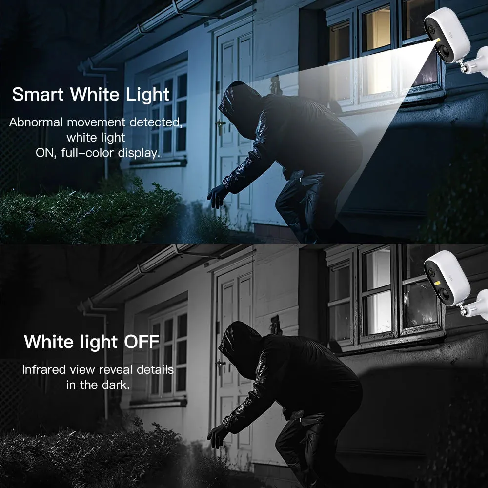 ARENTI 2K Battery Powered Wireless Camera Outdoor for Home Security with PIR Motion Detection, Color Night Vision, 2-Way Talk