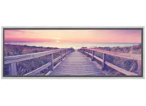 Beach Boardwalk Panorama | Canvas Wall Art Print