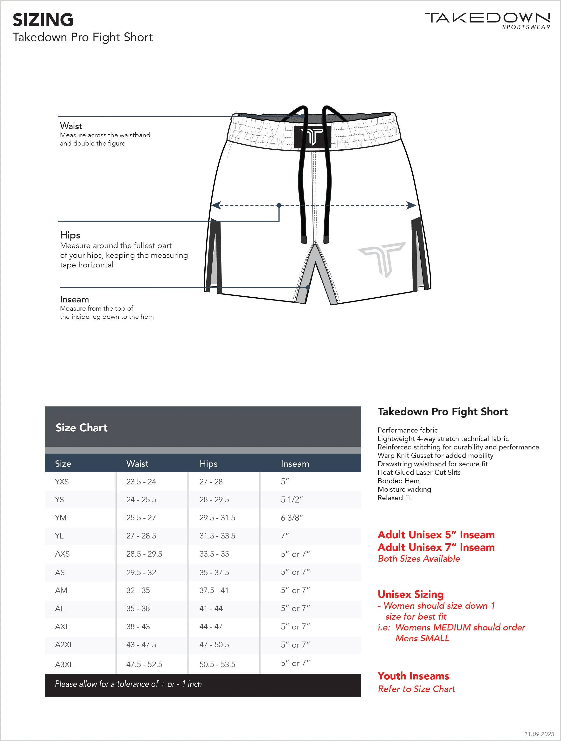 Bellator Night Vision Pro Fight Short - Black