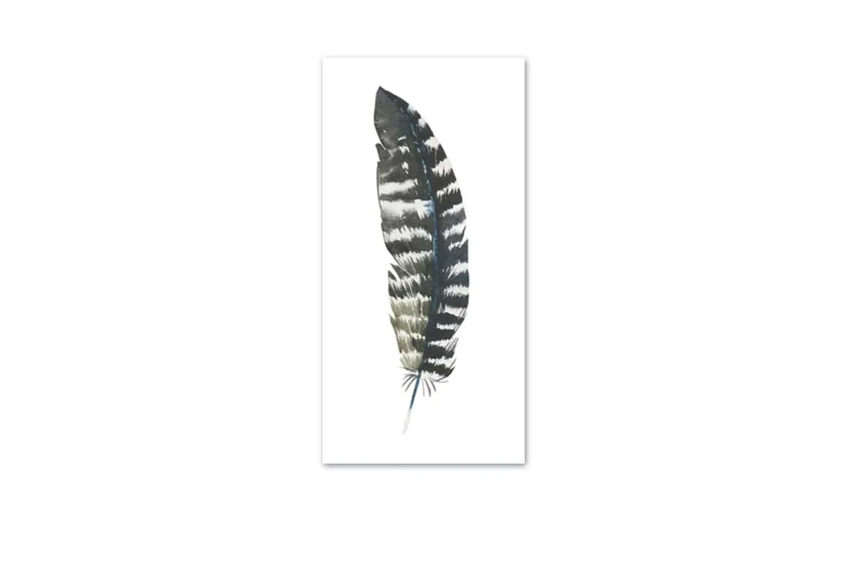 Black Grey Feather | Watercolour Print | Wall Art Decor