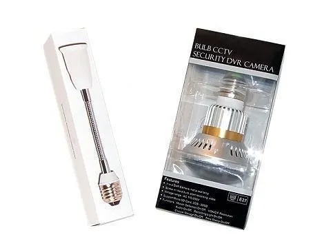 Bulb Hidden Security System Motion Detect CCTV Surveillance DVR Camera
