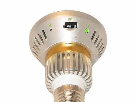 Bulb Hidden Security System Motion Detect CCTV Surveillance DVR Camera