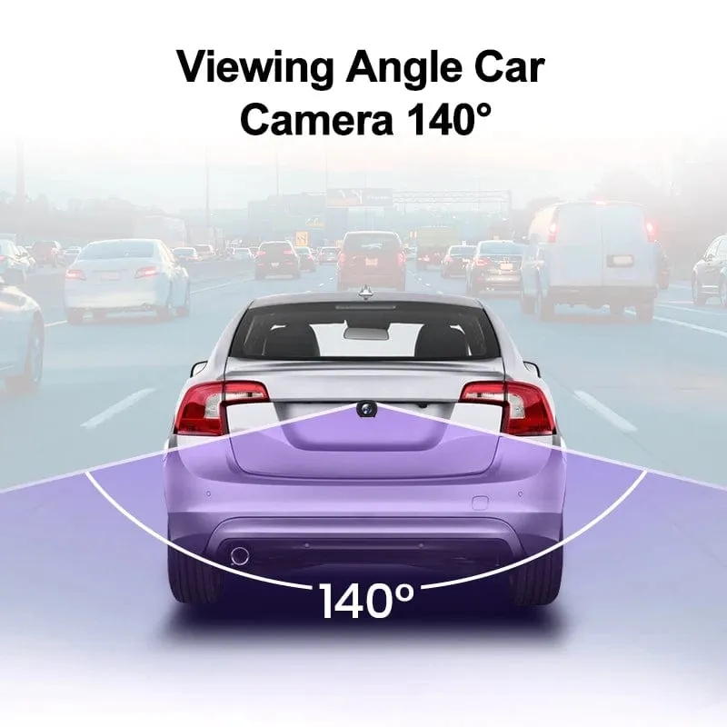 Car Rearview Camera AHD 720P Resolution WaterProof 140°Wide-Angle Reverse Backup Parking Camera for Junsun DVD Car Accessories