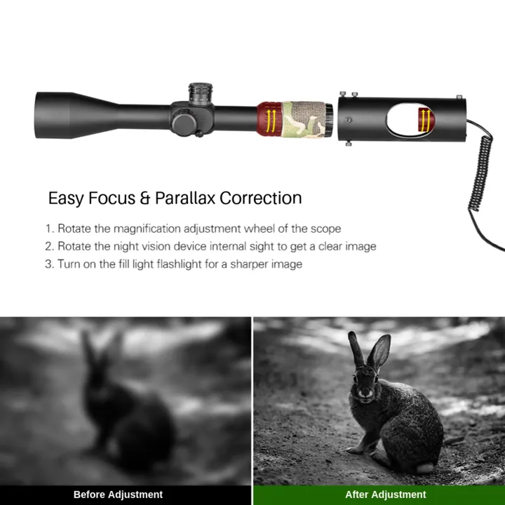 Clear Vision Scope™ - 850nm Infrared LED IR Night Vision Riflescope Hunting Scopes Optics Sight Waterproof Hunting Camera Hunting Wildlife Night Vision