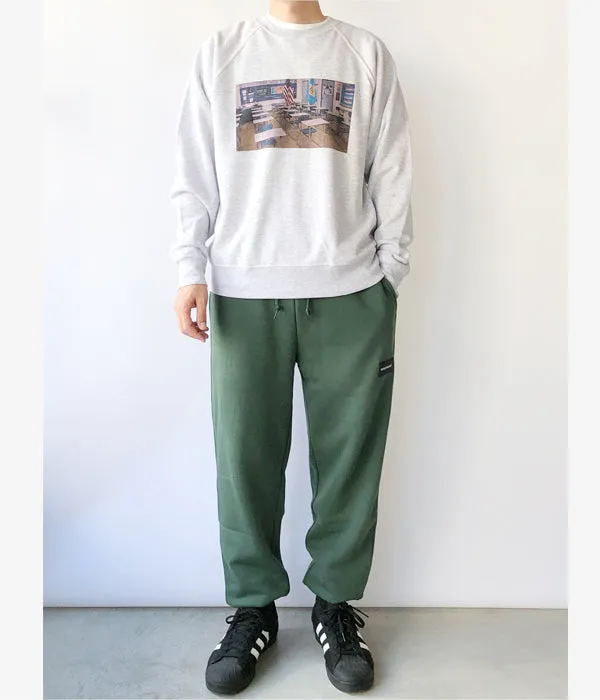 DESCENDANT/DEVICE SWEAT TROUSERS (GREEN)