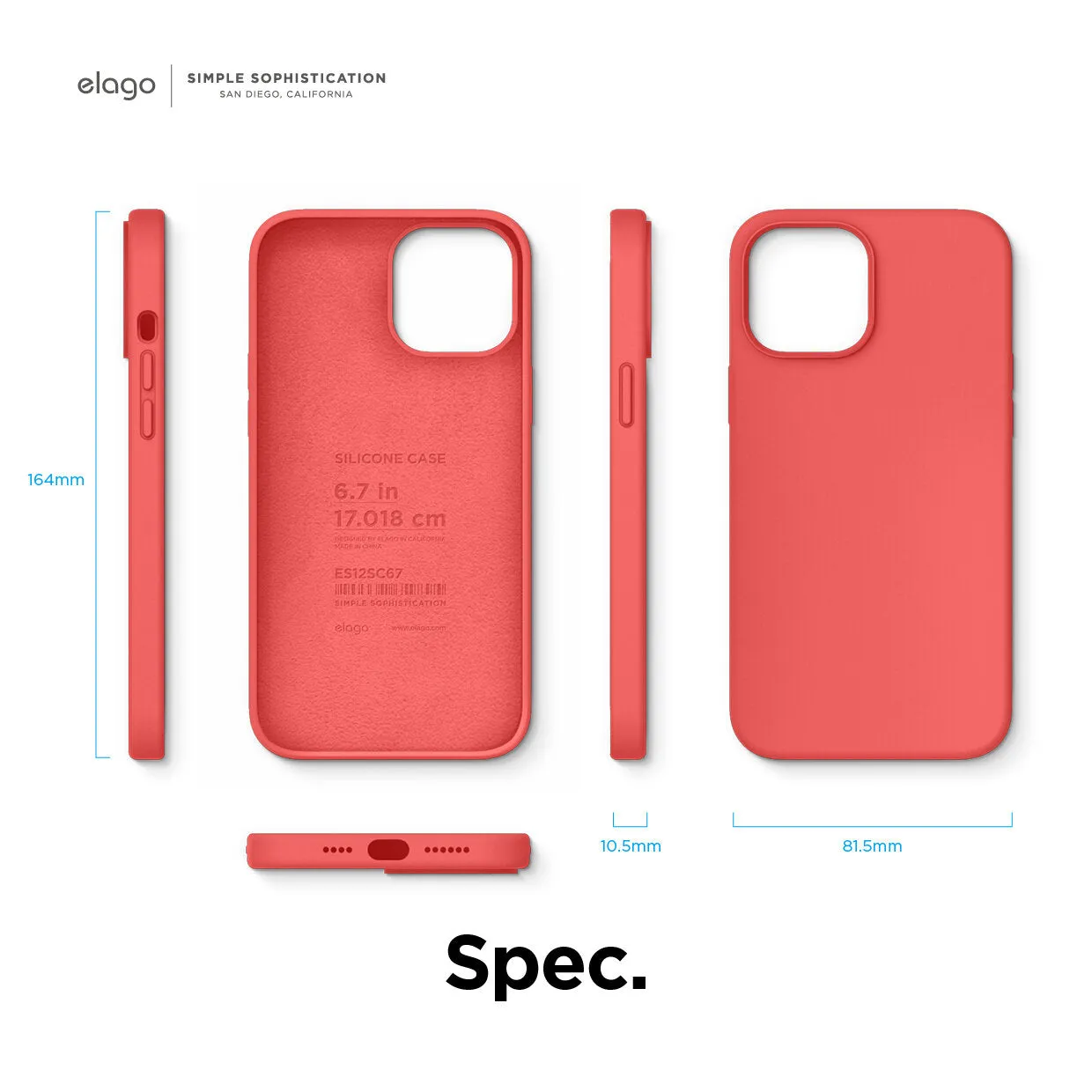 Elago Liquid Silicone iPhone Case For 12 Mini/ 12/ 12 Pro/ 12 Pro Max