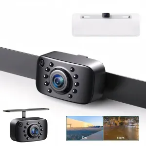 ERProHD™ Car Rear View Reverse Camera: License Plate Backup Parking Cam, Night Vision, Waterproof