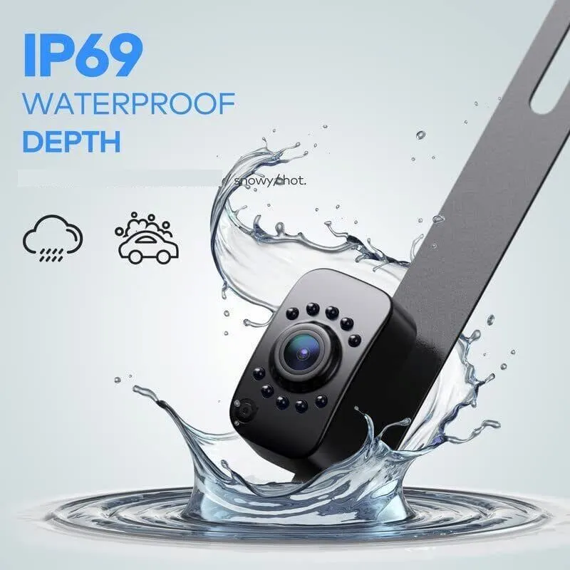 ERProHD™ Car Rear View Reverse Camera: License Plate Backup Parking Cam, Night Vision, Waterproof