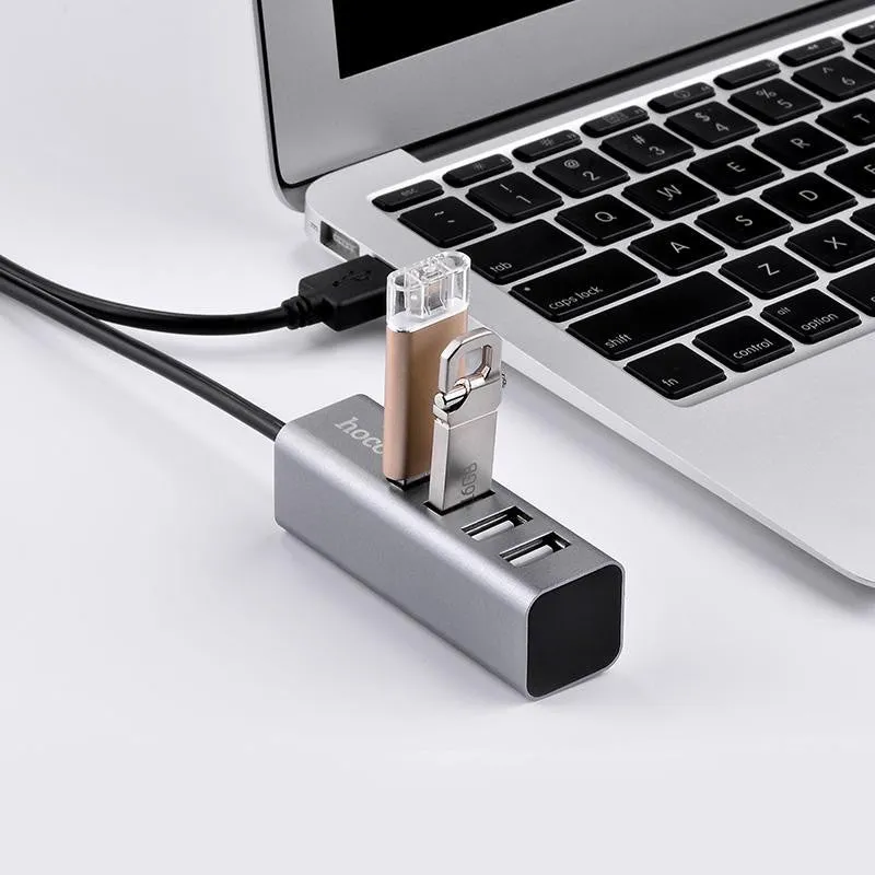 hoco.USB hub “HB1” USB-A to four ports USB 2.0 charging and data sync