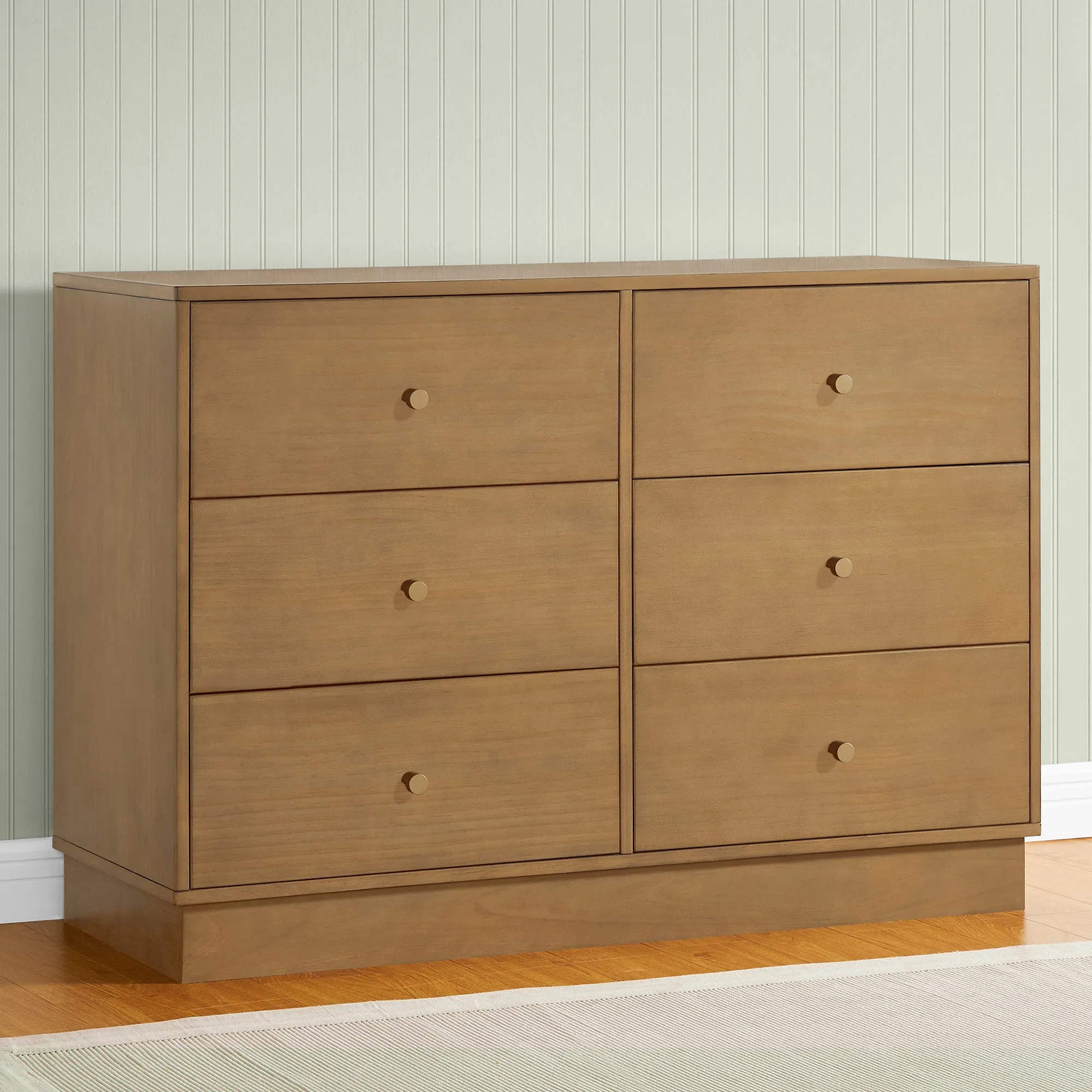James 6 Drawer Dresser with Changing Top and Interlocking Drawers