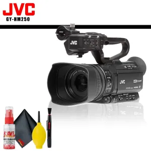 JVC UHD 4K Streaming Camcorder with Built-in Lower-Thirds Graphics   Cleaning Kit