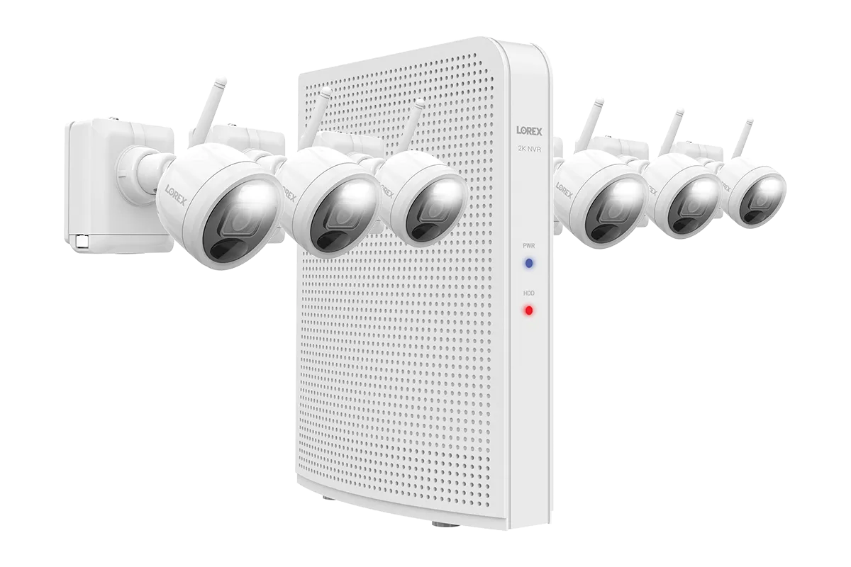 Lorex 2K 1TB NVR System with Outdoor Battery Security Cameras