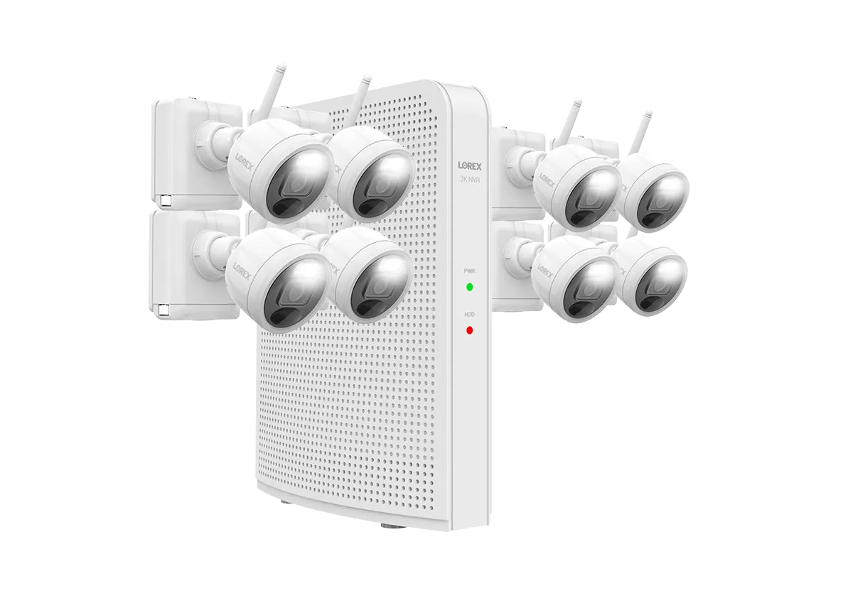 Lorex 2K 1TB NVR System with Outdoor Battery Security Cameras