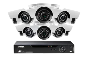 Lorex 4K 16-channel 4TB Wired DVR System with 10 Cameras