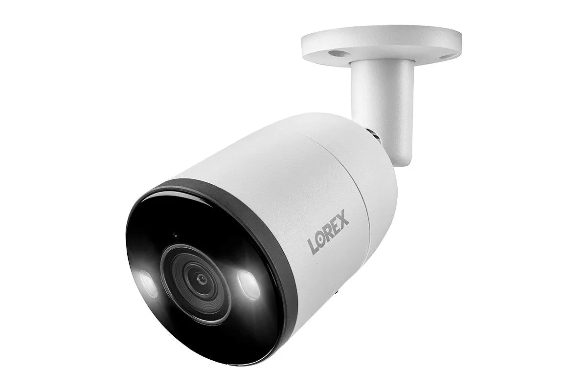Lorex 4K 8-Channel 2TB Wired NVR System with Smart Deterrence and Smart Motion Detection Bullet Cameras