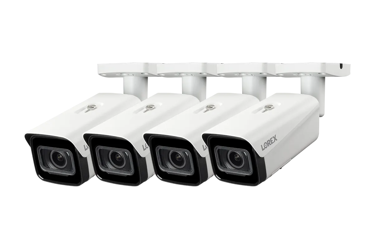 Lorex 4K IP Wired Bullet Security Camera with Motorized Varifocal Lens, Real-Time 30FPS Recording and IK10 Vandal Proof