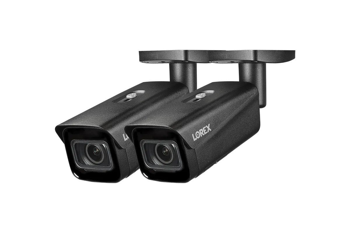Lorex 4K IP Wired Bullet Security Camera with Motorized Varifocal Lens, Real-Time 30FPS Recording and IK10 Vandal Proof