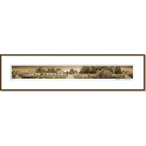 Mount Vernon's Upper Garden Framed Panoramic Photo