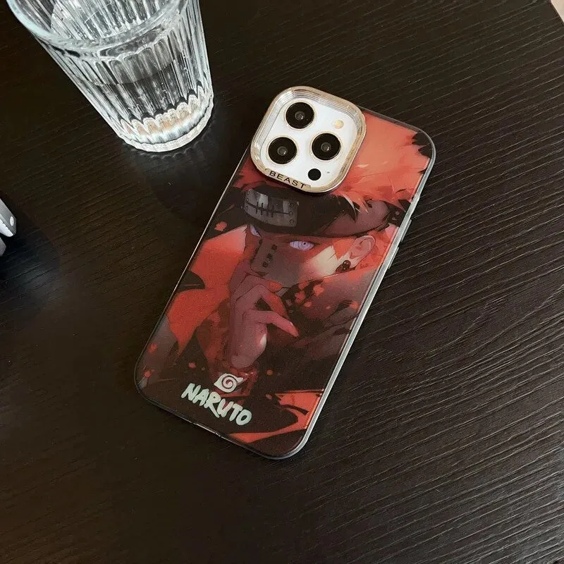 Naruto IPhone 15 Case Toys Nagatos Kakashies Phone Cover For 14 13 12 11 Pro Max Plus Silicone