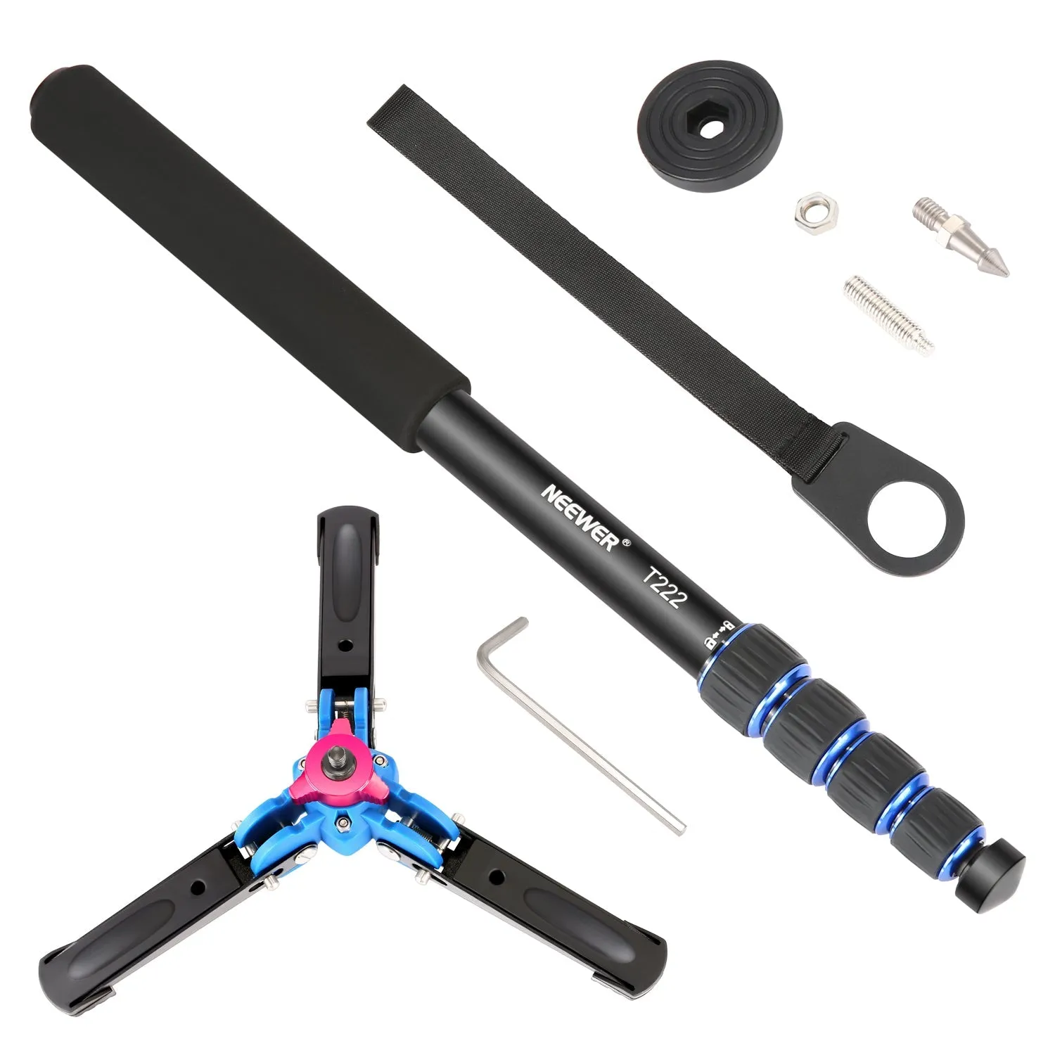 NEEWER T222 Extendable Camera Monopod Stand Base