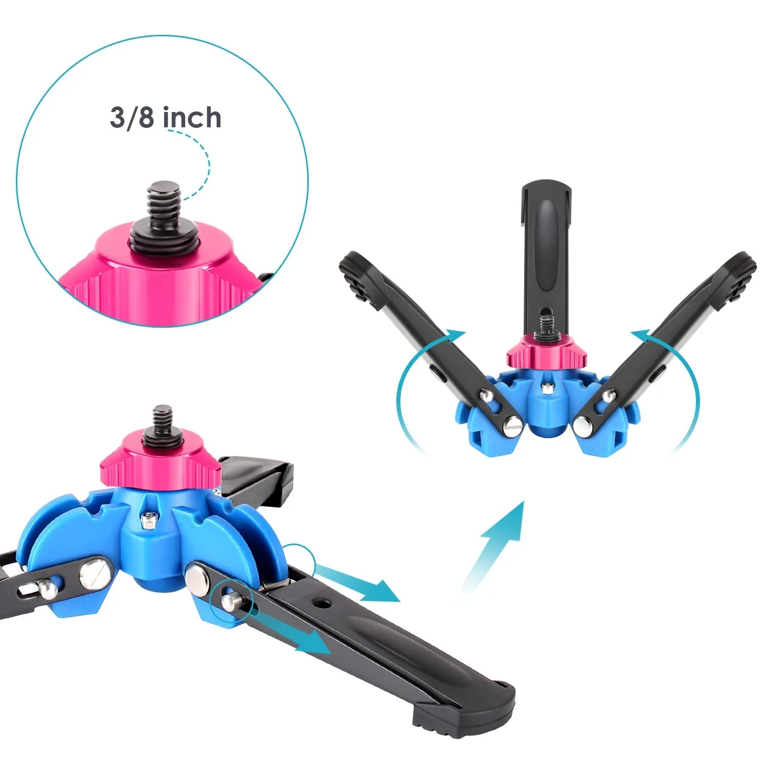 NEEWER T222 Extendable Camera Monopod Stand Base