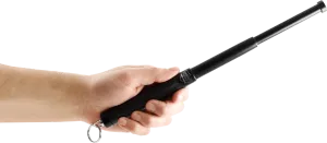 Police Force12" Expandable Steel Baton w/ Key Ring