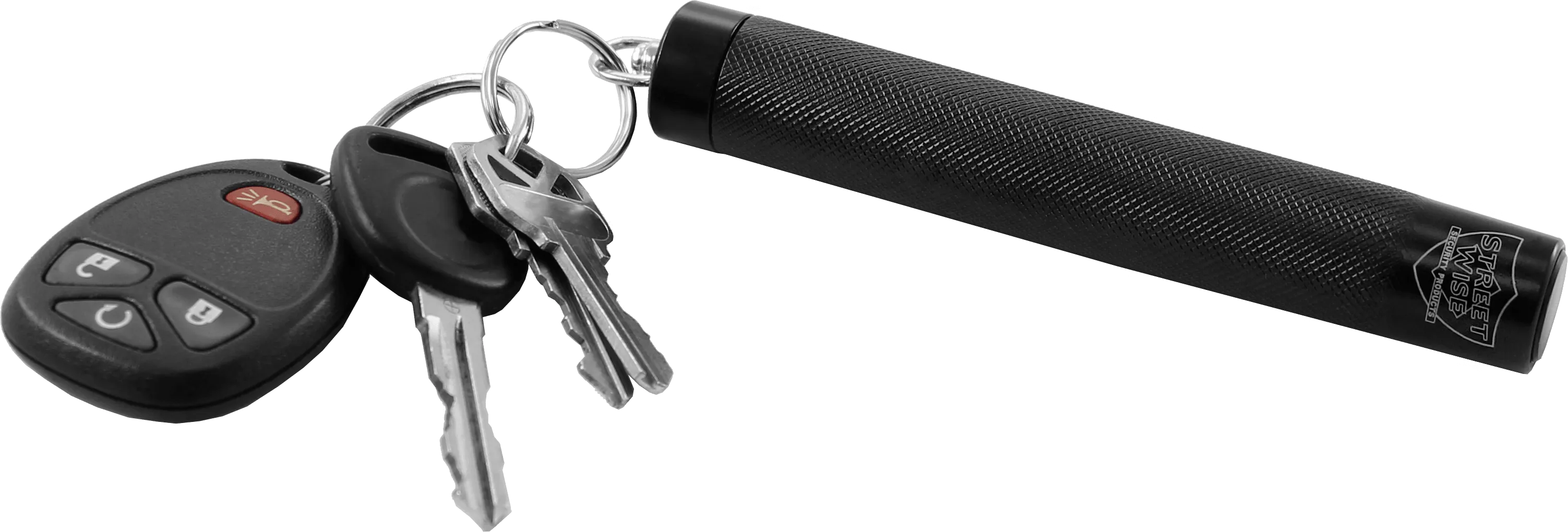 Police Force12" Expandable Steel Baton w/ Key Ring