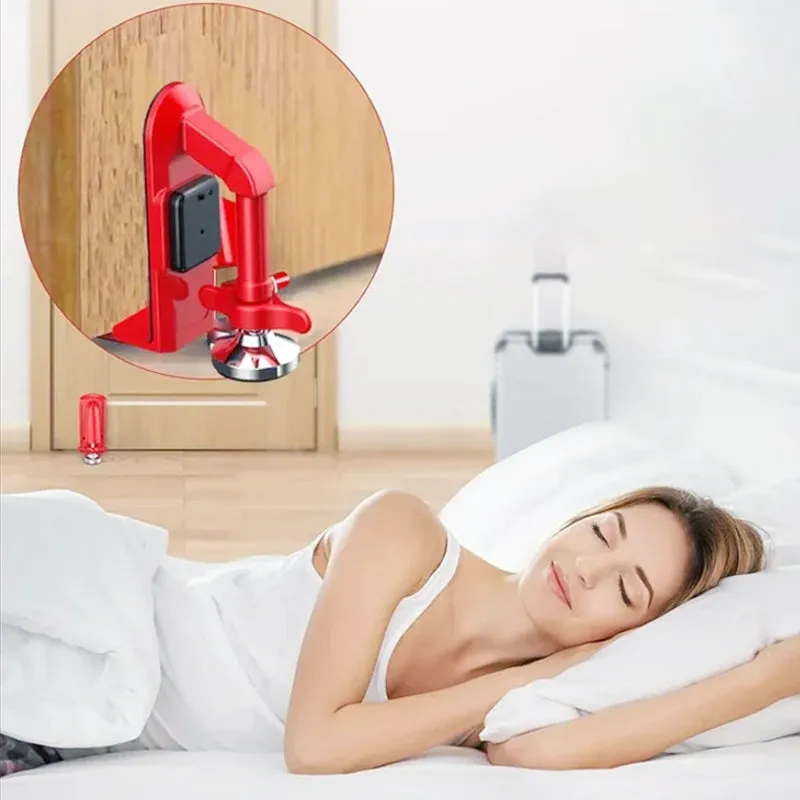 Portable Door Lock Alarm Set for Home and Apartment Security