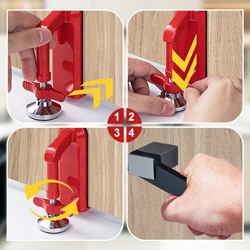 Portable Door Lock Alarm Set for Home and Apartment Security