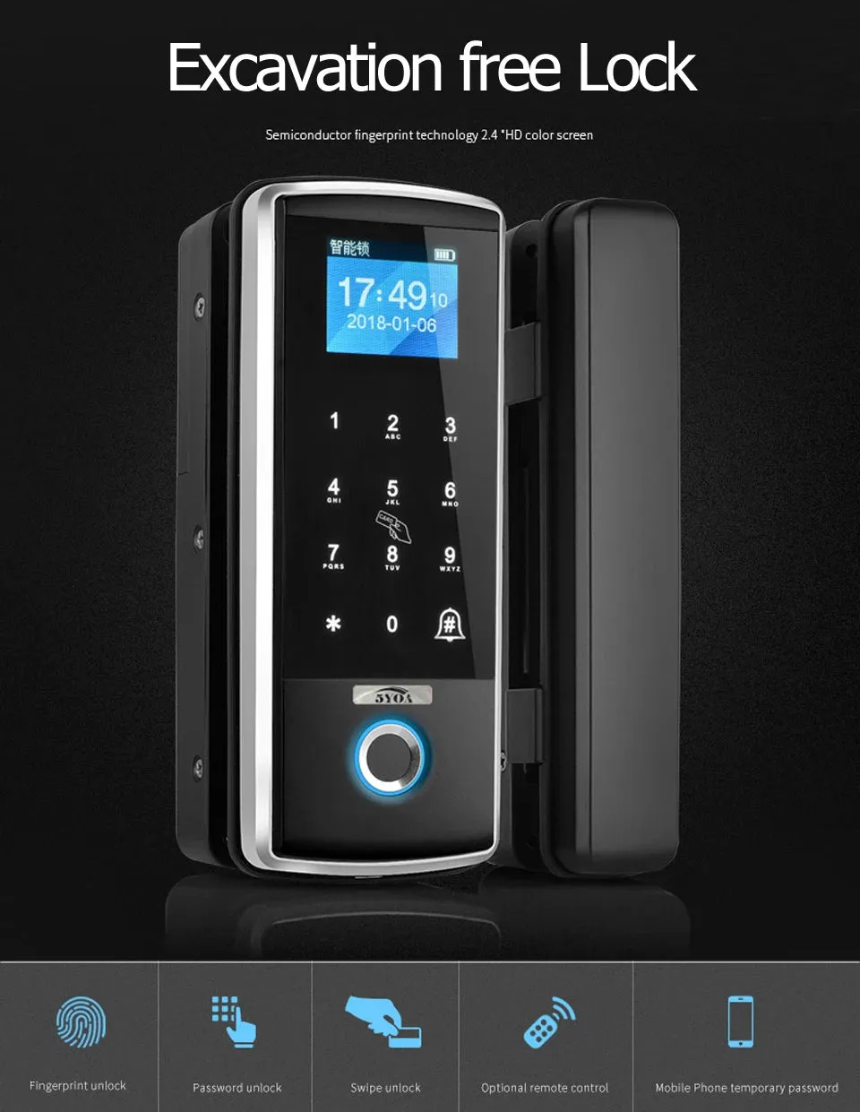 Smart Door Digital Fingerprint  Door, Gate Lock