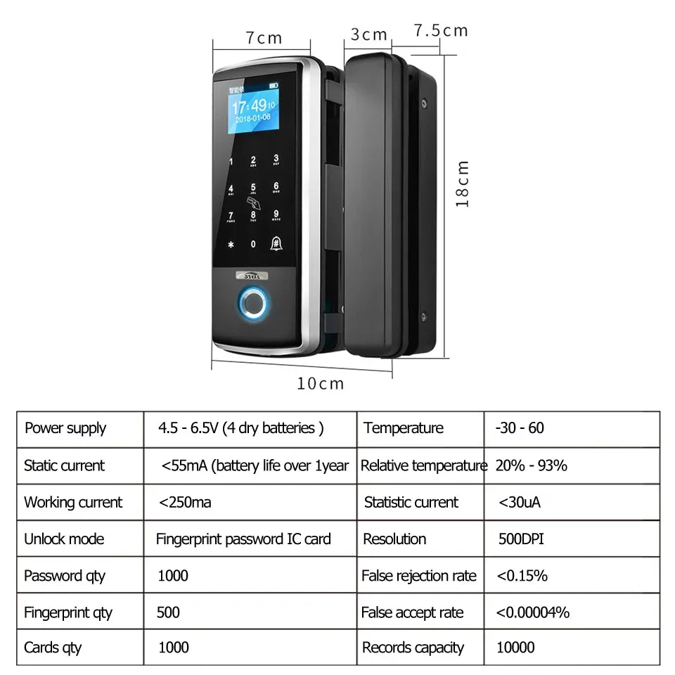 Smart Door Digital Fingerprint  Door, Gate Lock